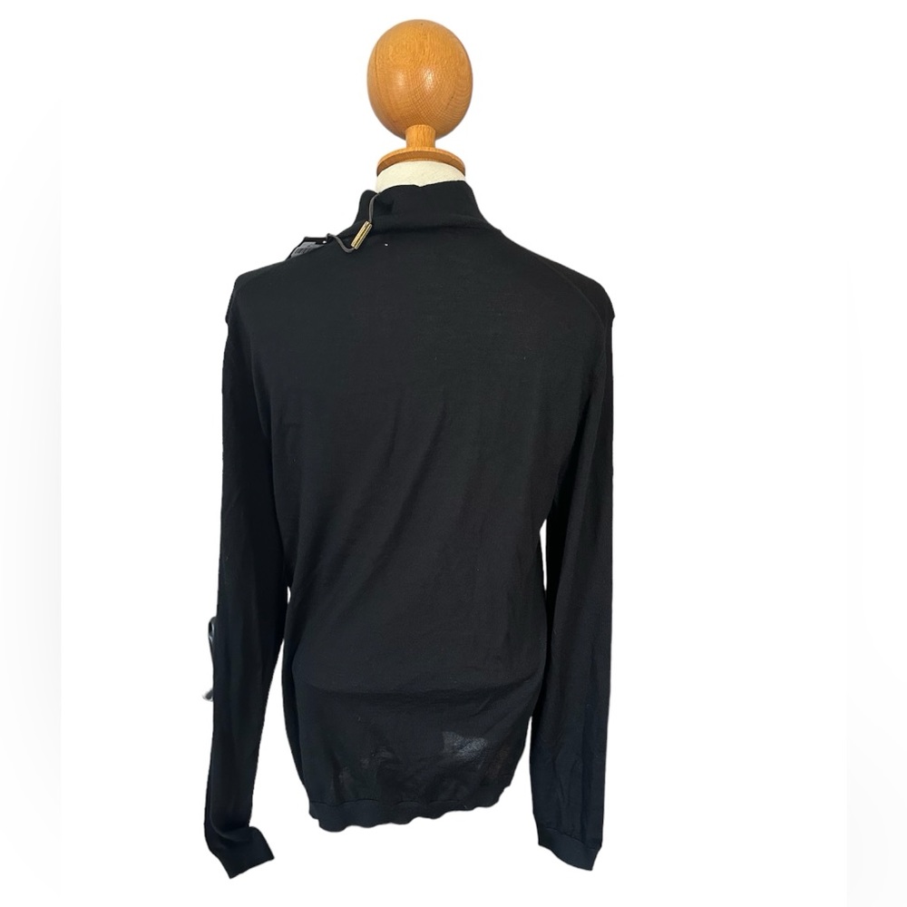 NWT Gucci XL Cashmere fine rib black turtleneck sweater - Picture 8 of 16
